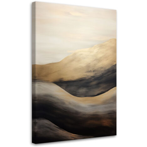 Tableau sur toile Vagues dorées 60x90 (1/5)