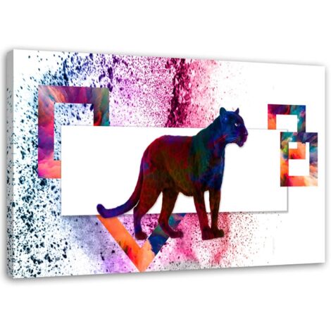 Tableau sur toile Panthère animaux 60x40 (1/5)