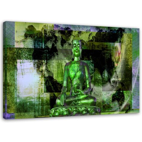 Tableau déco Bouddha abstrait Zen Spa 60x40 (1/5)
