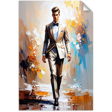 Autocollant mural Homme en costume 30x45 (1/3)