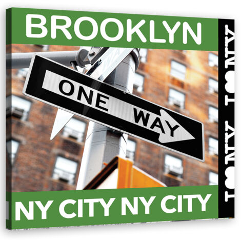 Cadre déco Brooklyn New York City 50x50 (1/5)