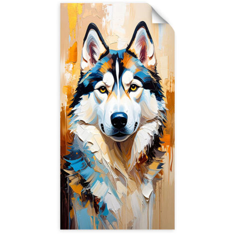 Autocollant mural Chien husky sibérien animal 60x120 (1/3)