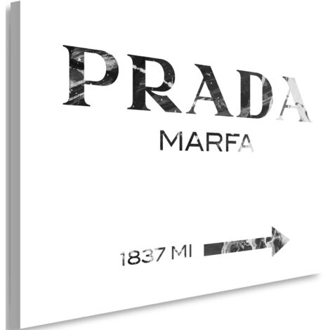 Tableau déco Prada Marfa Noir & Blanc 90x60