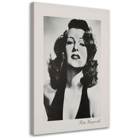 Tableau sur toile Portrait de Rita Hayworth 60x90 (1/5)