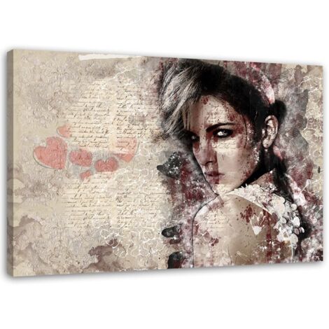 Tableau sur toile Belle femme Abstrait 100x70 (1/5)