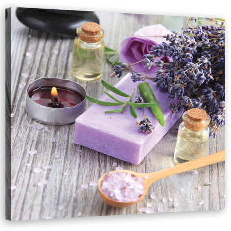 Tableau sur toile Savon pourpre Zen Spa 50x50 (1/5)