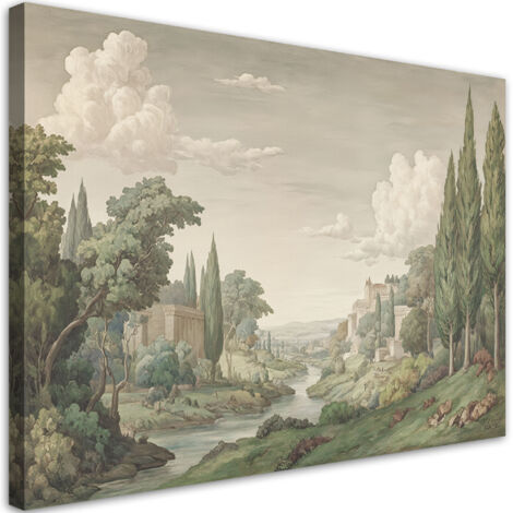 Tableau déco Vieux paysage Architecture rétro 60x40 (1/5)
