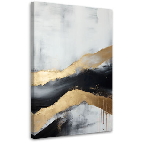 Tableau sur toile Abstraction dorée 40x60 (1/5)