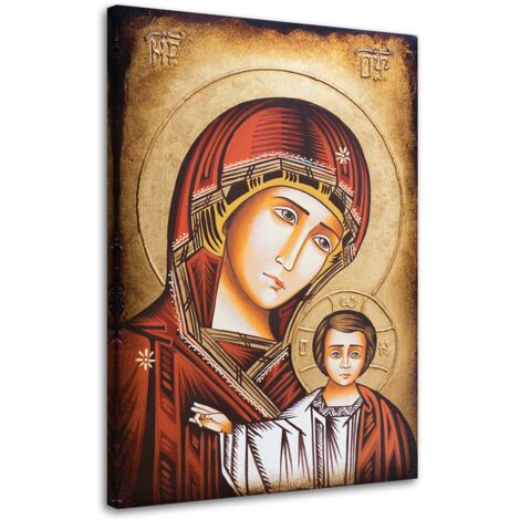 Tableau sur toile RELIGIEUSE Icône de la Vierge de Ségovie 40x60 (1/5)