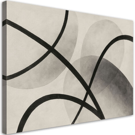 Tableau déco Abstraction géométrique Pastels 100x70 (1/5)