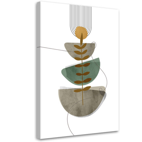 Tableau sur toile Abstraction géométrique boho 40x60 (1/5)