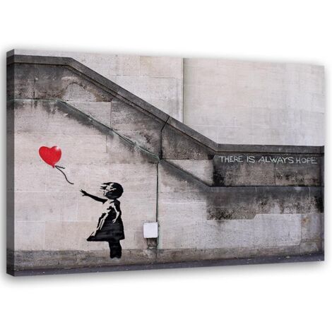 Sticker mural Banksy fille avec ballon