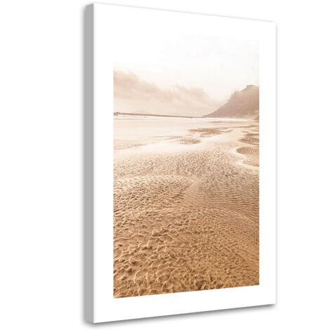 Tableau sur toile Plage inondée 70x100 (1/5)