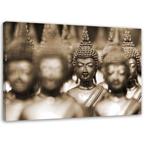 Tableau sur toile Bouddha brun feng shui 60x40 (1/5)