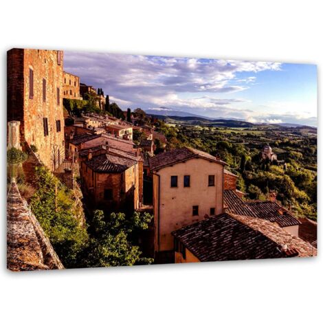 Tableau sur toile Italie Paysage Toscane 60x40 (1/5)
