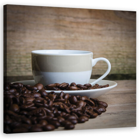 Tableau sur toile tasse de café 60x60 (1/5)