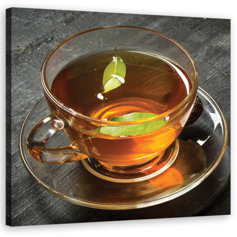Tableau sur toile Une tasse de thé 40x40 (1/5)