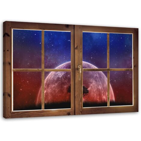 Tableau sur toile Fenêtre de l'arbre lunaire 90x60 (1/5)