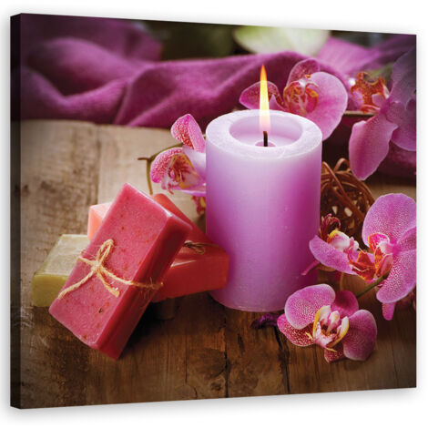 Cadre déco Bougie Spa Zen 60x60 (1/5)