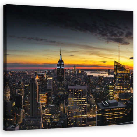 Tableau décoratif Panorama de la ville de New York 60x60 (1/5)