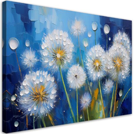 Tableau déco Plantes gonflables Fleurs Gouttes Roses 100x70 (1/5)
