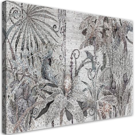 Tableau sur toile Jungles mosaïques 90x60 (1/5)