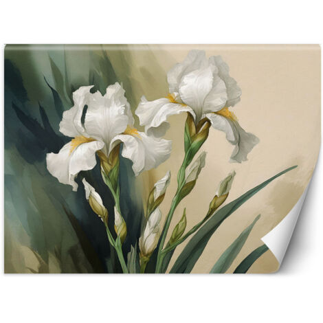Papier peint Fleurs blanches aquarelles 400x280 (1/5)