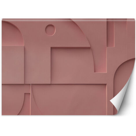 Papier peint Géométrie rose en relief 400x280 (1/5)