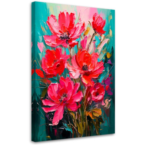Tableau déco Fleurs Nature Aquarelle 40x60 (1/5)