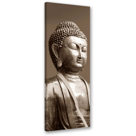 Tableau sur toile Statue de Bouddha orientale 30x90 (1/5)