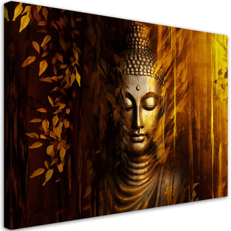 Tableau sur toile Bouddha doré 60x40 (1/5)
