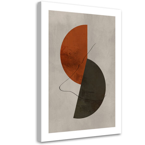 Tableau sur toile Demi-cercles en style boho 60x90 (1/5)