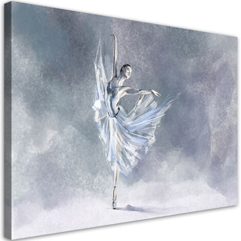 Tableau sur toile Ballerine pirouet 60x40 (1/5)