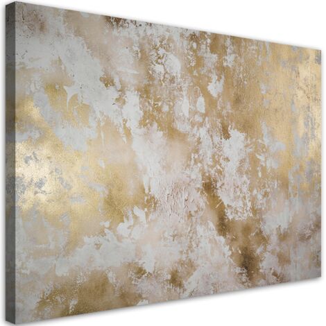 Tableau sur toile Abstraction des taches d'or 90x60 (1/5)