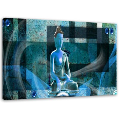Tableau déco Bouddha Zen géométrique 60x40 (1/5)