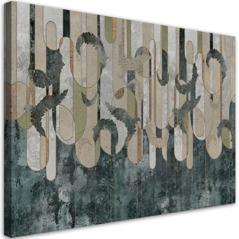 Tableau sur toile Planter l'abstraction dans les couleurs de la terre 60x40 (1/5)