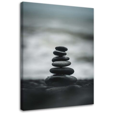 Tableau décoratif Pierres Mer Spa Zen 40x60 (1/5)