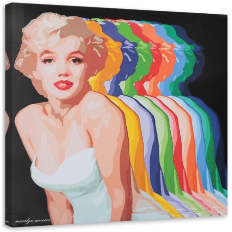 Tableau sur toile Pop Art Marilyn Monroe 50x50 (1/5)