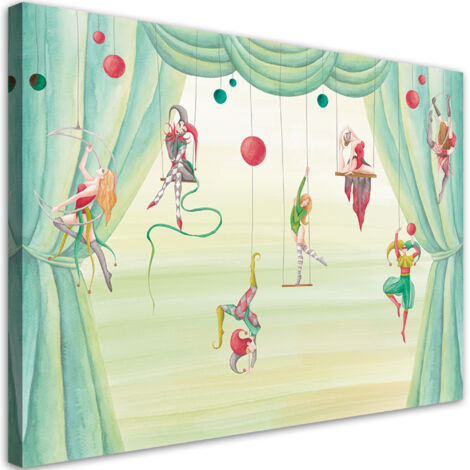 Tableau déco Circus Acrobat 100x70 (1/5)
