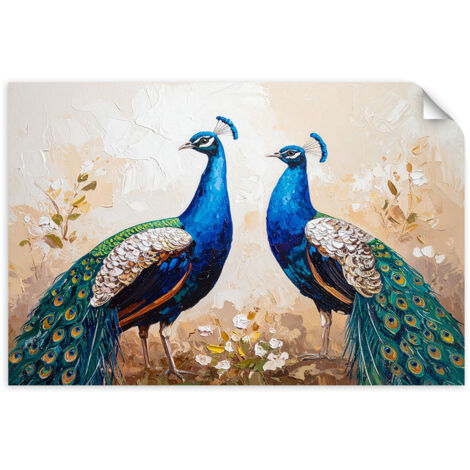 Autocollant Film Paons colorés Oiseaux Nature 45x30 (1/3)