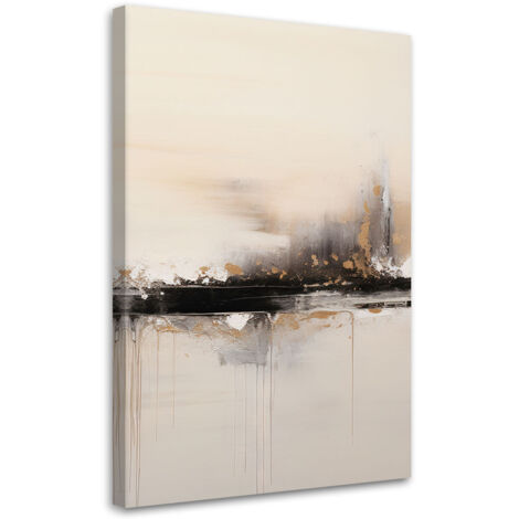 Tableau déco Abstraction beige 70x100 (1/5)