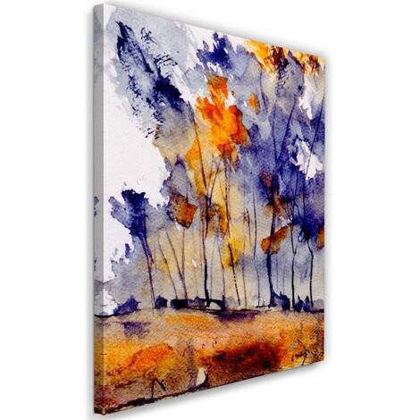 Tableau sur toile Abstrait Nature Arbres 40x60 (1/5)