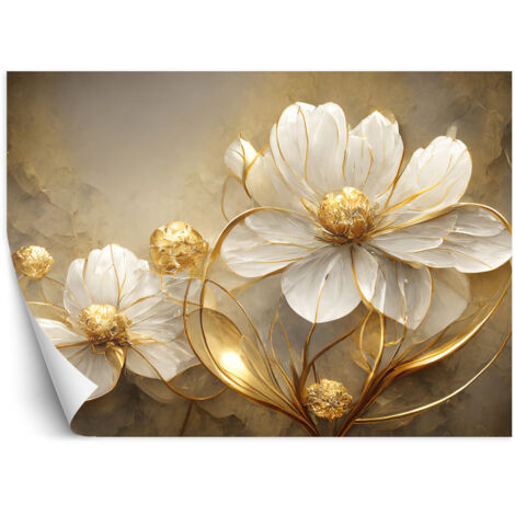Papier peint Fleurs or Abstrait Glamour 400x280 (1/5)