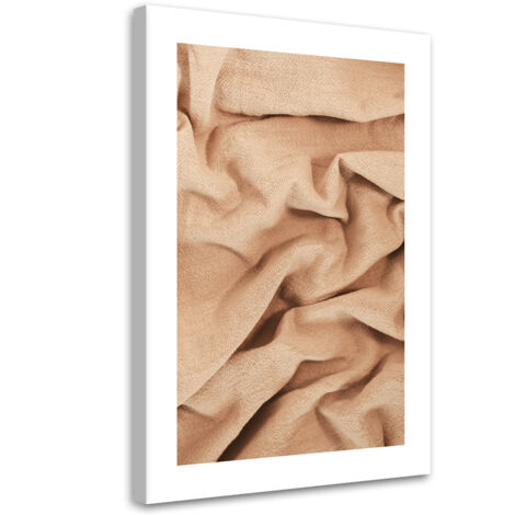 Tableau sur toile Tissu beige 60x90 (1/5)