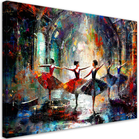 Tableau sur toile Tableau sur toile Ballerines Danse Musique 90x60 (1/5)