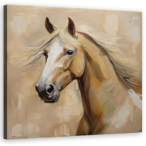 Tableau déco Animaux Vintage Cheval 30x30 (1/5)