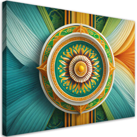 Tableau déco Mandala symbole Zen 100x70 (1/5)