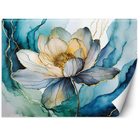 Papier peint Fleur Aquarelle Abstraction 200x140 (1/5)