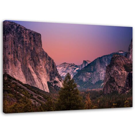 Tableau sur toile Montagnes Forêt Paysage Nature 60x40 (1/5)