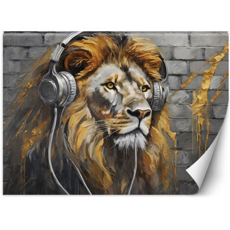 Papier peint Lion Musique Animaux 450x315 (1/5)